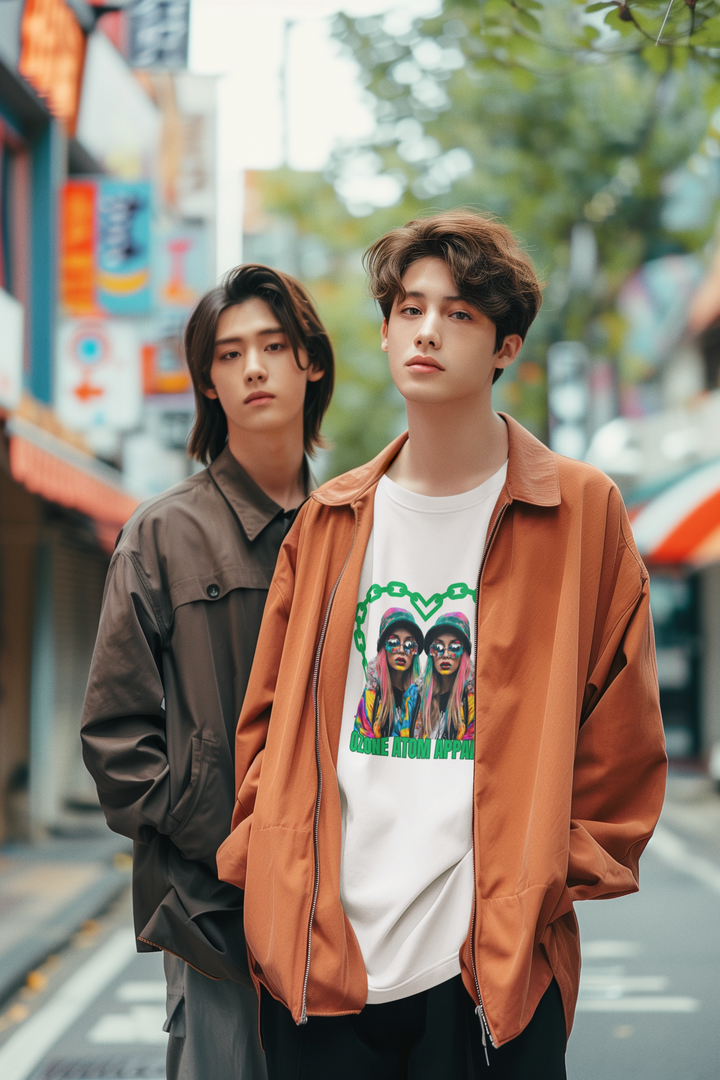 ユニセックスTシャツ モダンデザイン レギュラーフィット 13色 XS-5XL--MRT053