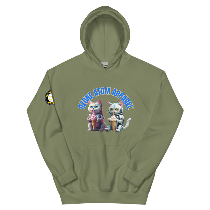 ユニセックス 袖ロゴ入りパーカー レギュラーフィット 14色 XS-5XL--MFH062