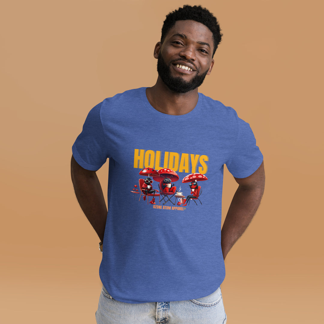 Unisex Holiday print modern design t-shirt 12 colors--MRT01