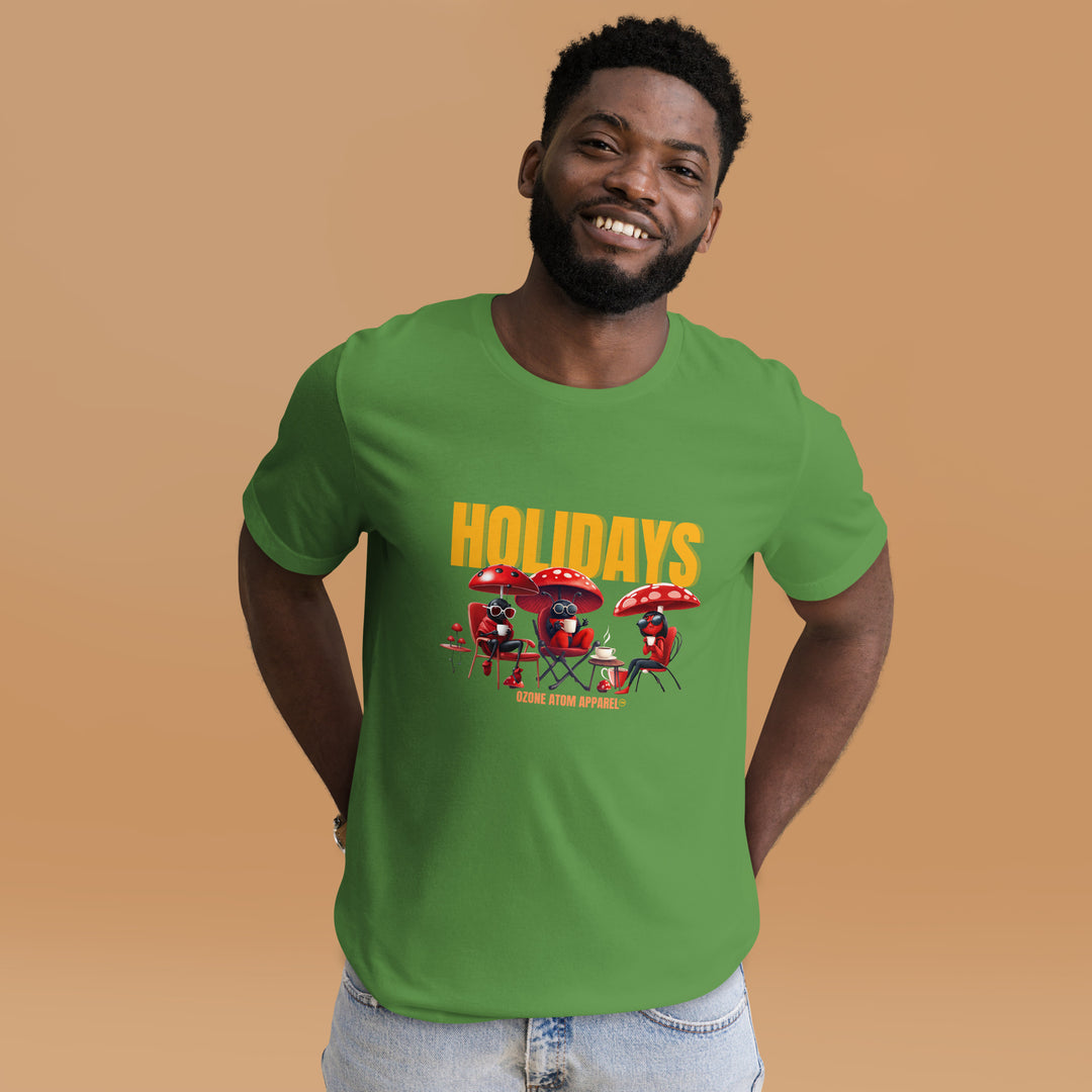 Unisex Holiday print modern design t-shirt 12 colors--MRT01