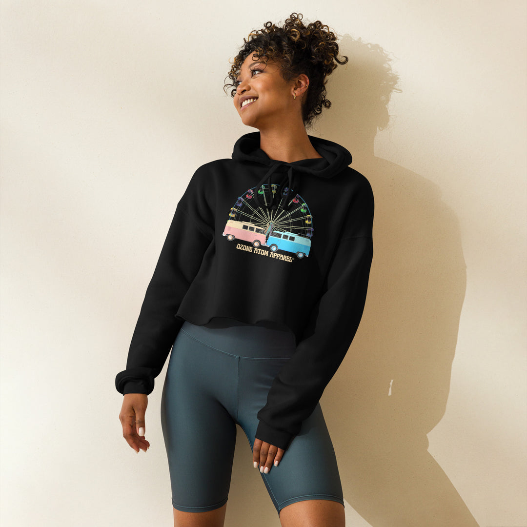 レディース クロップ パーカー 4色 S-2XL--WCH04
