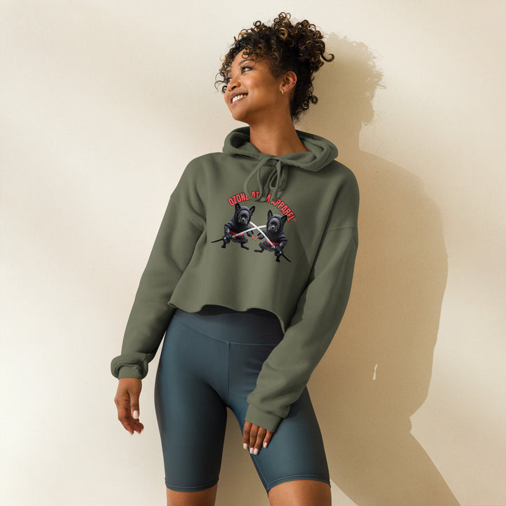 レディース クロップ パーカー 4色 S-2XL--WCH056
